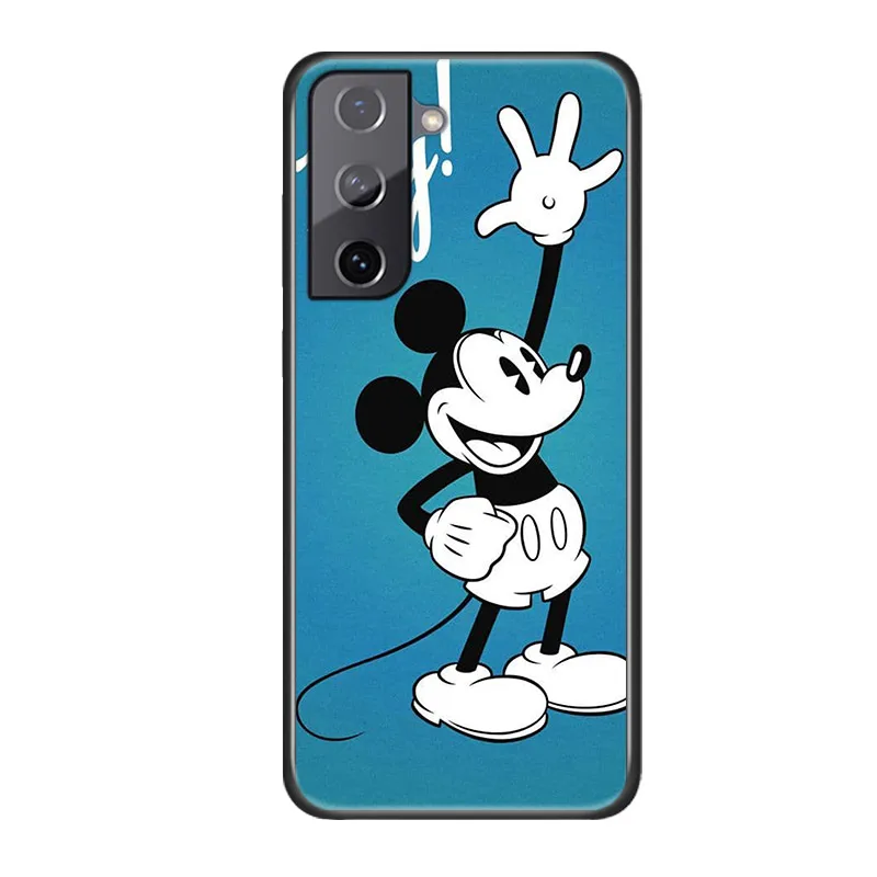 Dark Mickey Mouse For Samsung Galaxy S22 S21 FE Ultra Pro A03S A13 A53 A33 A03 M32 M22 M12 M52 A22 4G M21 Soft Phone Case kawaii phone cases samsung