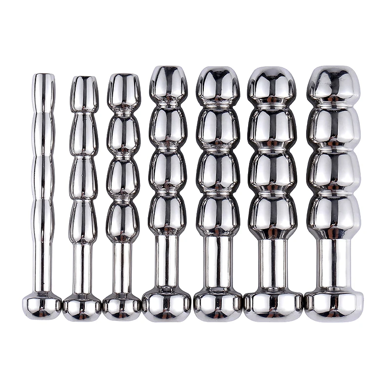 Silicone Urethral Dilator Urethral Dilator Metal Urethral Catheter Men's Sexoal Stimulant Urethra Stim Sound Penis Plug Probe Bdsm Sounding Insert Toys For Gay Man Hollow