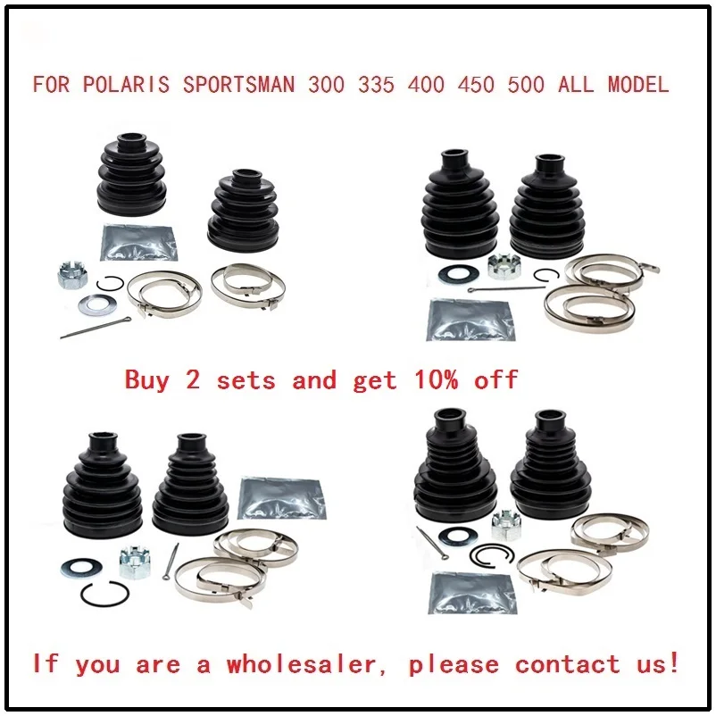 For Polaris SPORTSMAN 400 400L 335 300 & SPORTSMAN 500 450 ATV Parts CV Boot Kit