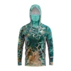 New Breathable Anti Mosquito Dry Thin Fishing Shirt Mens Outdoor Long Sleeve fishing clothes UV Clothing Hooded Coat Sunscreen
