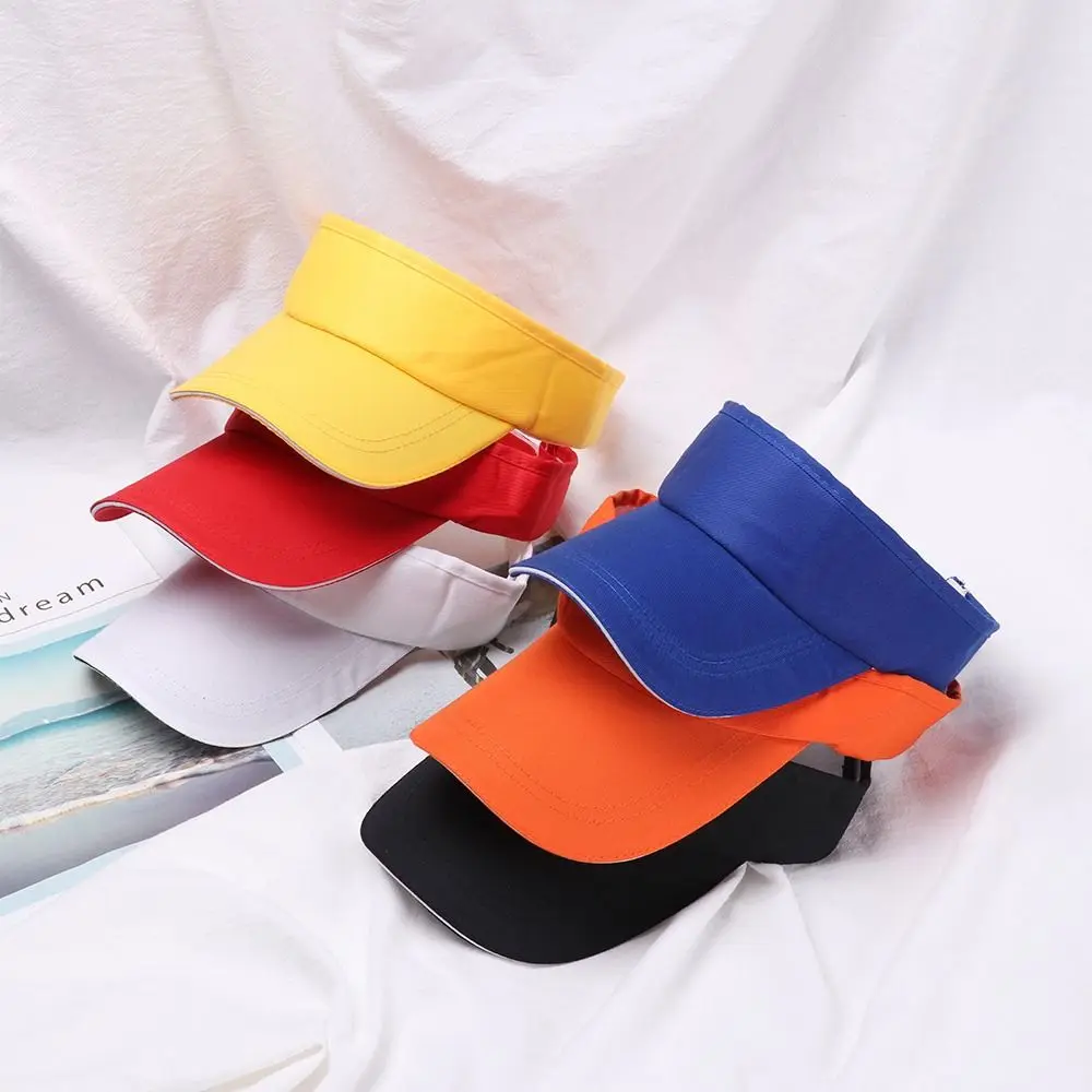 Sport Sun Visor Breathable Sun Protection Tennis Empty Top Hat Outdoor Sport Golf Running Cycling Hat Adjustable Sunscreen Hat