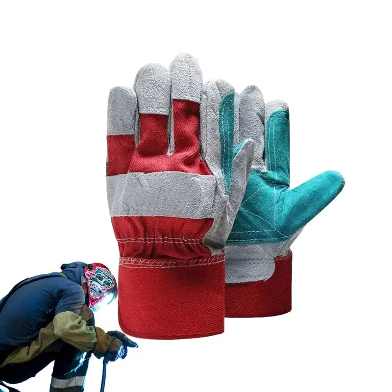 

Leather Welding Gloves Heat Resistant Leather Cowhide Work Gloves Safety Work Gloves For Hand Protection Durable Blacksmith
