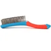 Wire Brush Duty Stainless Bristles With Plastic Handle Grip For Rust, Wielding Slag, Dirt & Paint Scrubbing With Deep Cleaning 4
