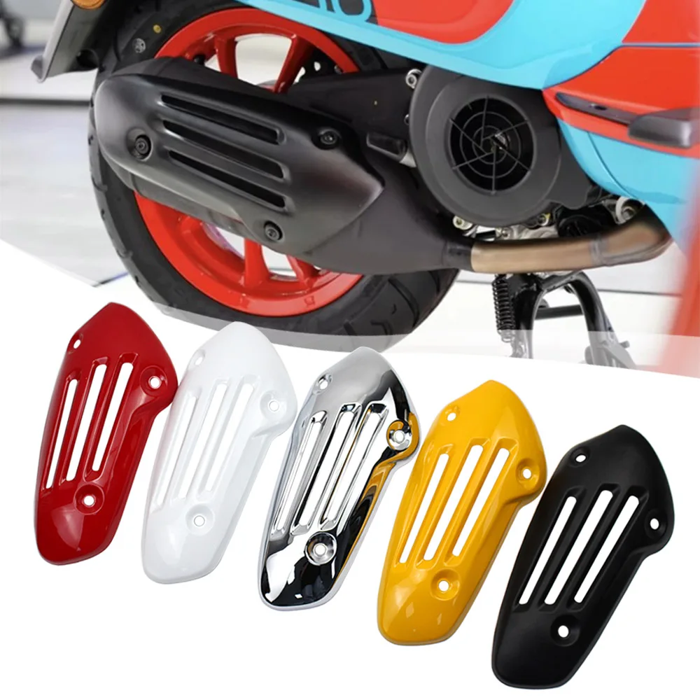 

Suitable For Vespa Spring 150 Sprint 150 modified black exhaust hood Original car blackened exhaust hood insulation