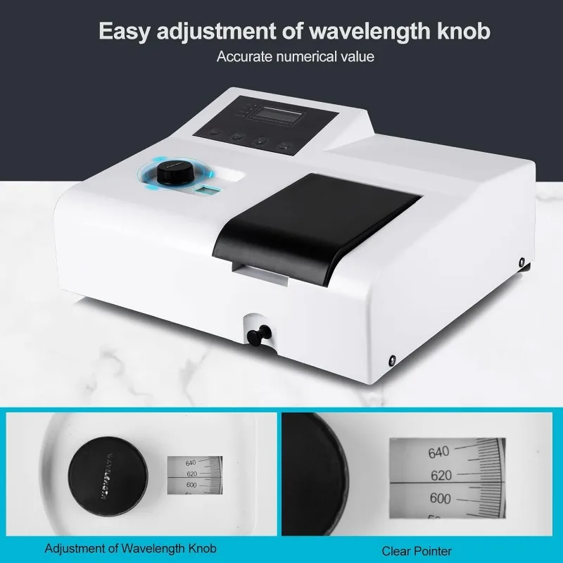 GOYOJO portable spectrophotometer 721 LDC digital lab visible spectrophotometer 350-1020nm lamp laboratory analytical equipment