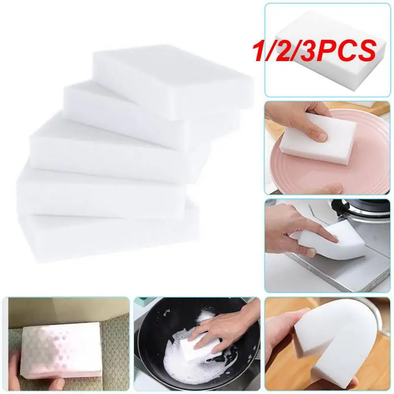 

1/2/3PCS Magical Eraser White Foam 100*60*17mm Home Appliance Clean Car Accessories Cleaning Tool Car Cleaner Tools