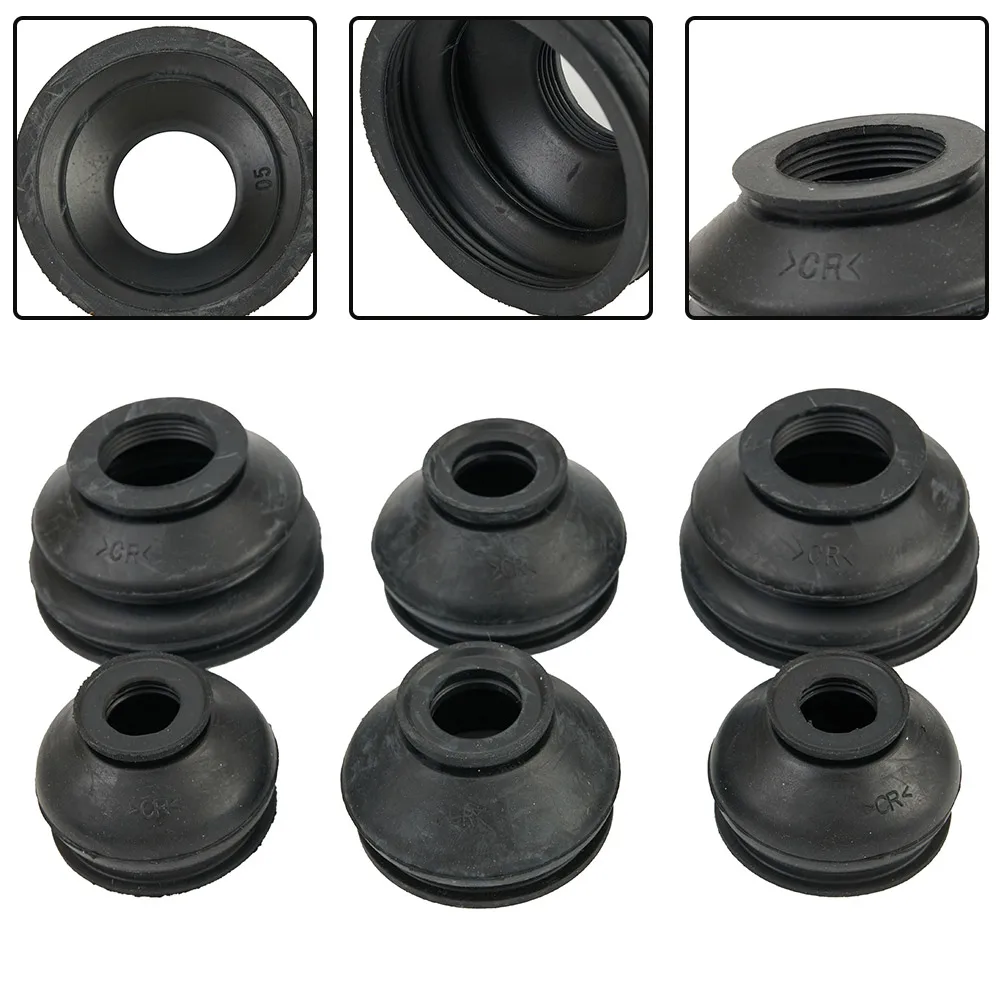 6PCS Universal Dust Boot Covers High Quality Rubber Tie Rod End Ball Joint Dust Boots Cover Boot Set atv ball joints,steering tie rod end