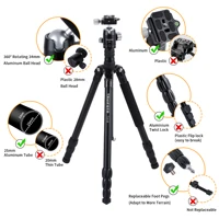Travel Tripod Travel Tripod for Camera DSLR Aluminum Camera Tripod Stand 33lb Load Capacity 360° Panorama Ball Head Camera Tripo - Image 2