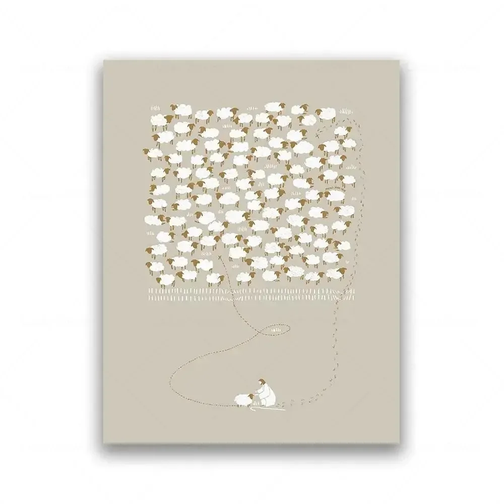 Divine Grace: Modern Christian Wall Art Canvas Print