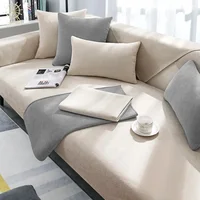 Chaise Longue Anti Slip Sofa Mat 4seasons Universal Anti Slip Nordic Chenille Couch Cover L-shaped Sofa Slipcover Living Room 1