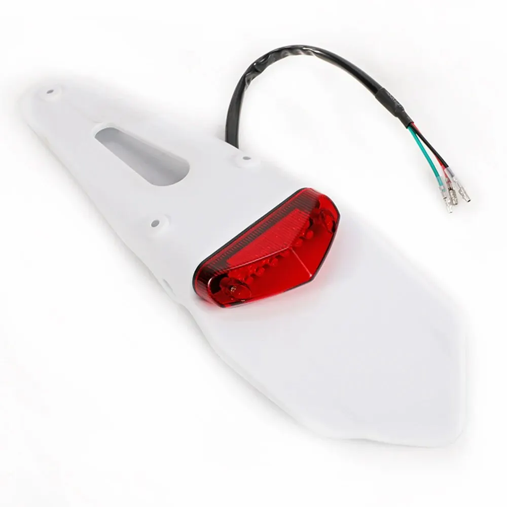 Заднє крило мотоцикла зі світлодіодним заднім ліхтарем 12 В, універсальний, підходить для SUZUKI HUSQVARNA DRZ40 TE250 RMZ250 TE300 RMZ450