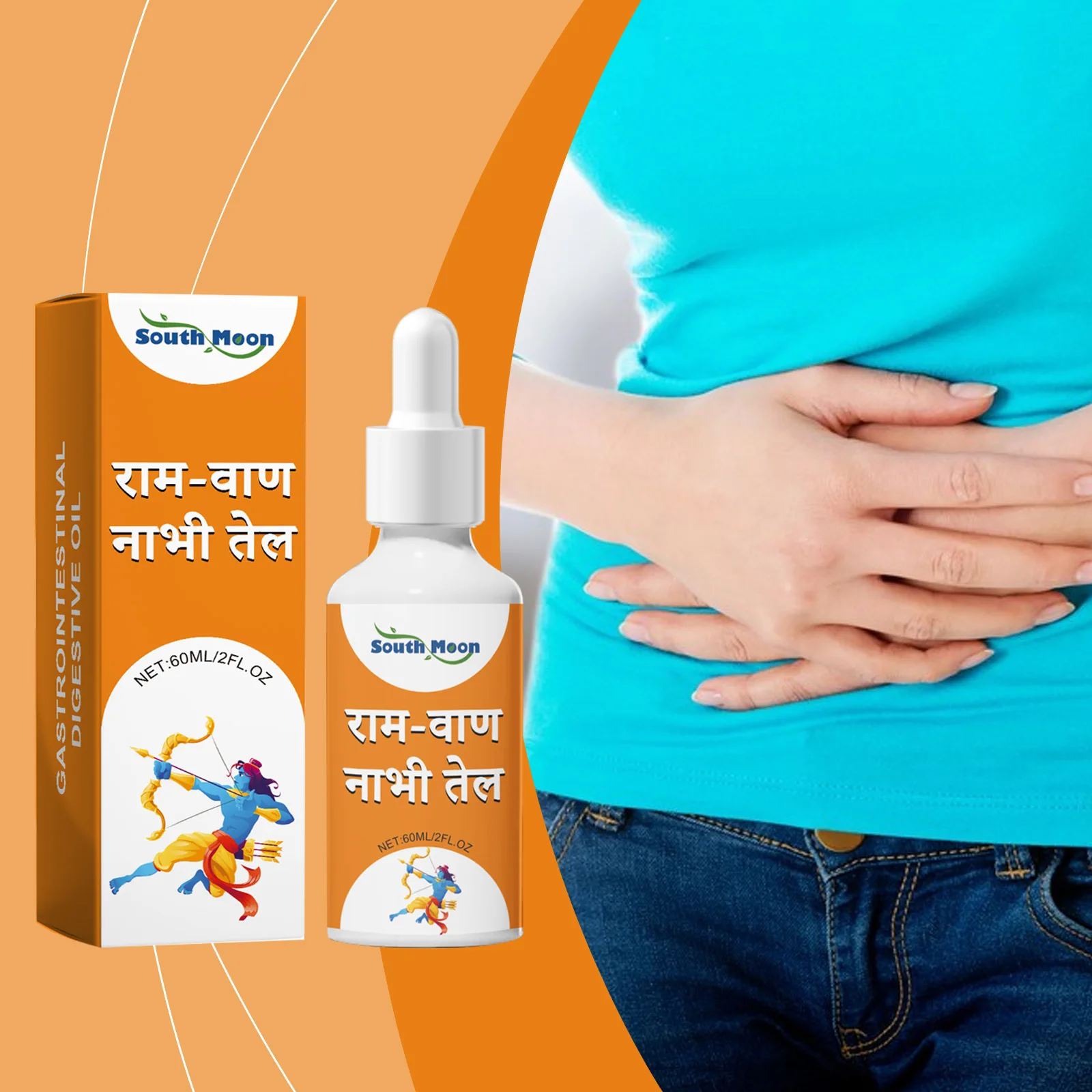 Stomach Pain Relief Oil Fat Burn Gastritis Gastroenteritis Diarrhea Nausea Dyspepsia Bloating Treatment Gastric Ulcer Care Drops
