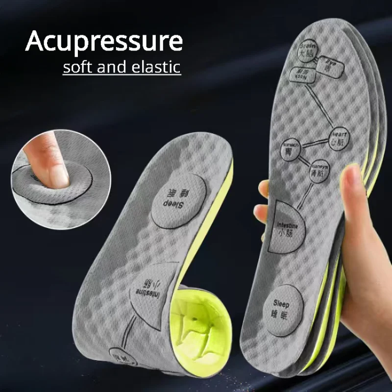 Insoles for Shoes Foot Acupressure Insole Men Women Soft Breathable