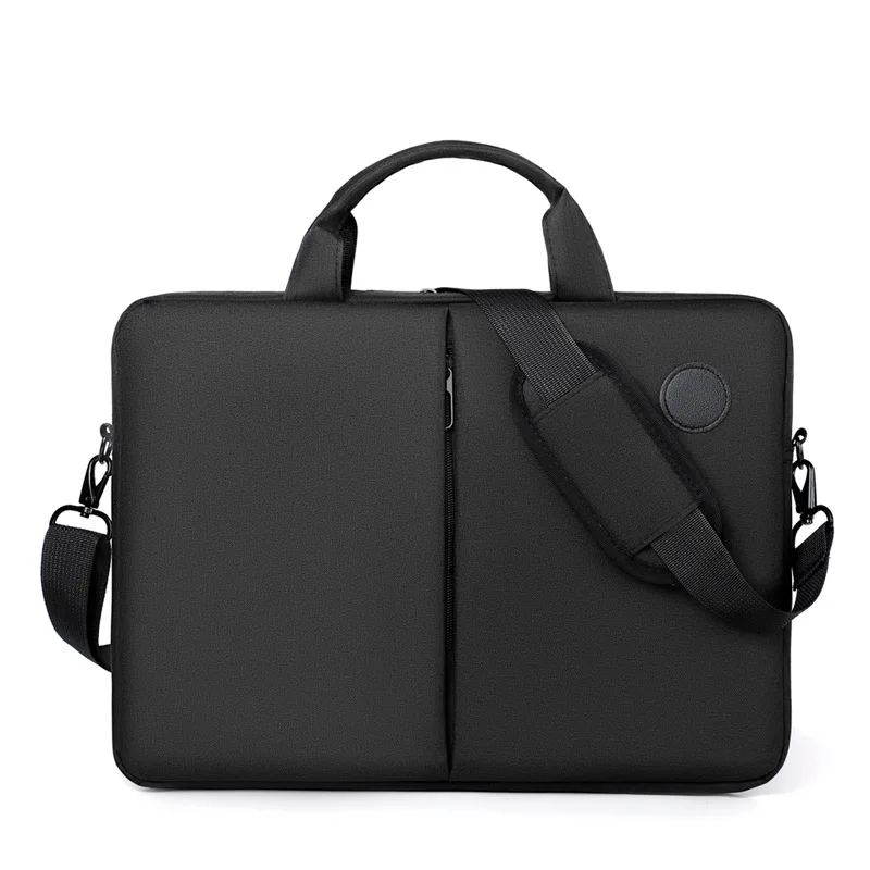 

Solid Color Fashionable Shoulder Bag Polyester Waterproof, Wear-resistant, And Shockproof Business Handbag 15.6-inch Laptop Bag