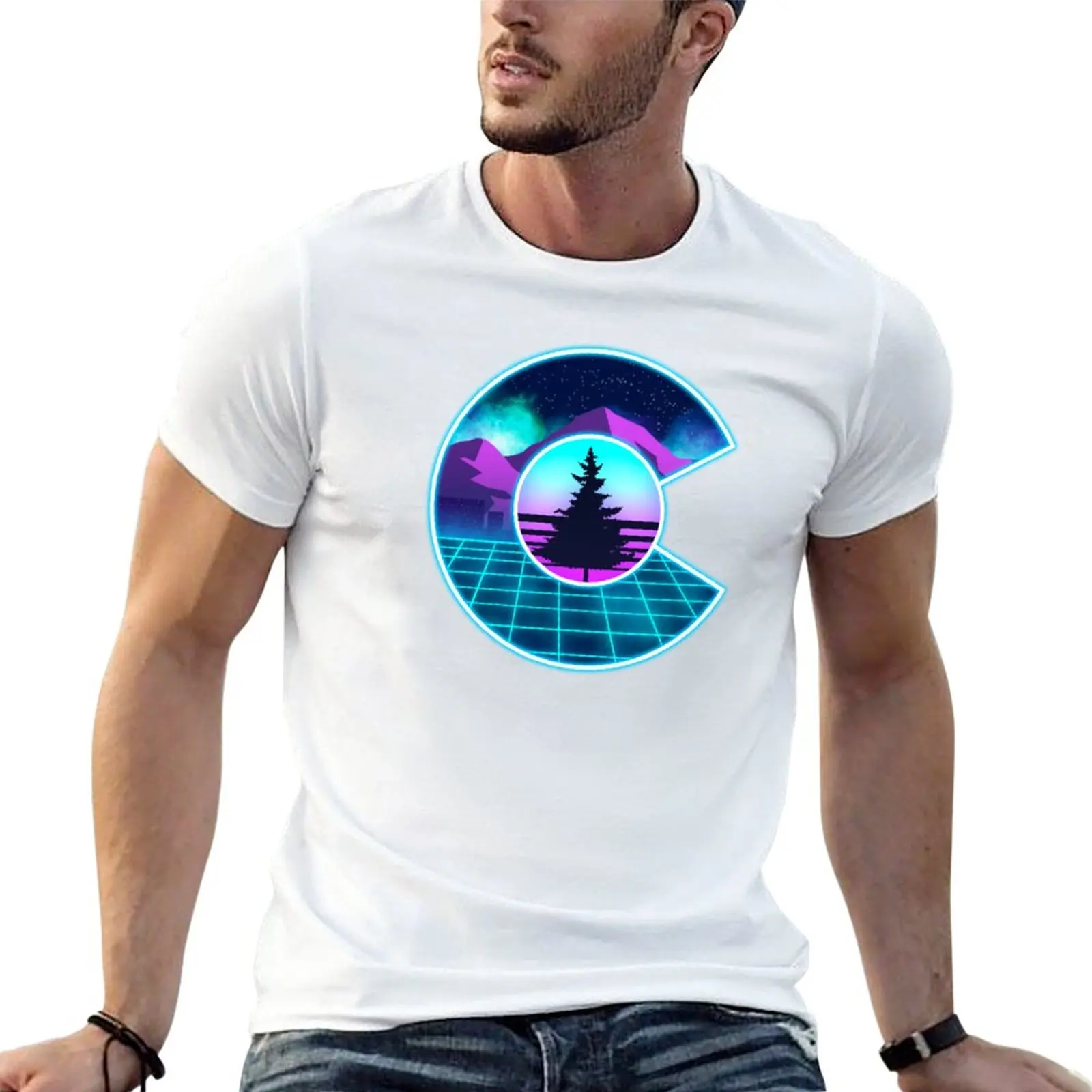 

Retro Colorado Logo T-Shirt heavyweights plain aesthetic clothes sweat shirts, men