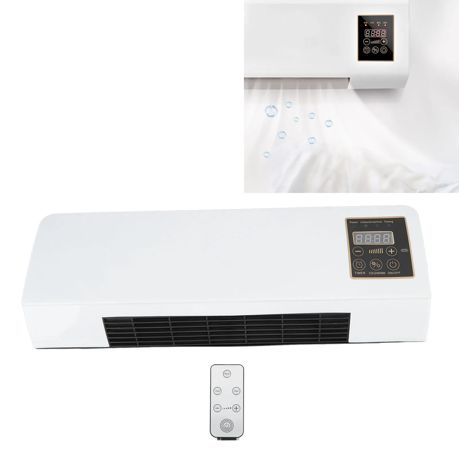 Heater With Timer Air Cooler For Room Mini Wall Mounted Air