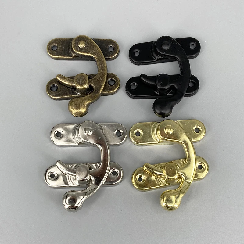 Jewelry Box Gift Box Wooden Wine Cases Hasps Latch Vintage Decor Latches Suitcase Buckle Hasp 1 Pack