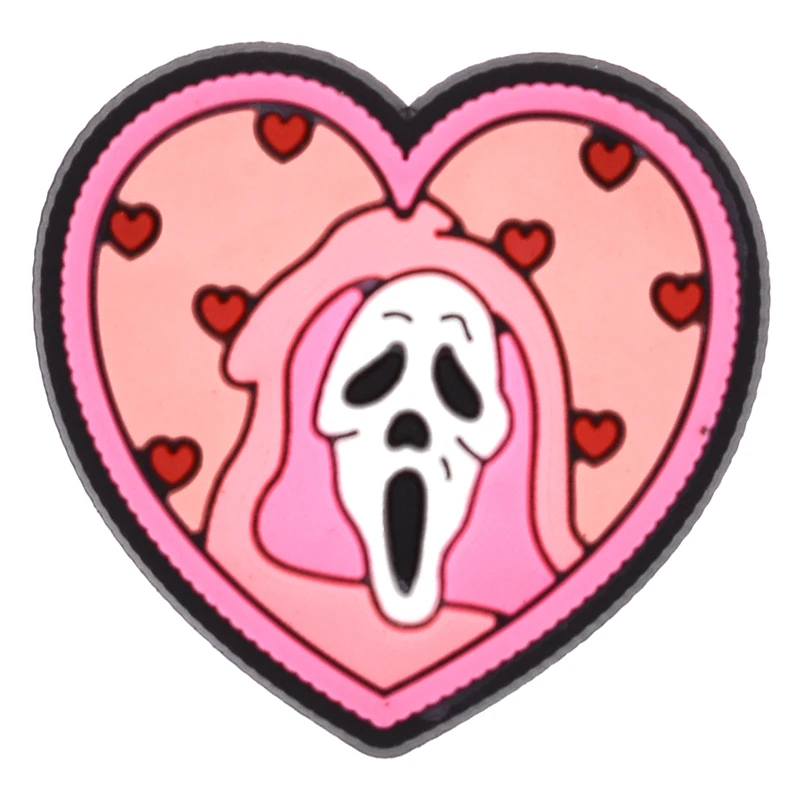 Shoe Charms 1PCS Ghost Series Shoe Charm PVC Sandal Accessories DIY Cartoon Skeleton Bag Wristband Decor Halloween Gifts