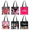 Kpop (G)I-DLE Tote Bag Alblum I Feel Women Handbag Queencard Shoulder Bag Soyeon/YUQI/MIYEON/Minnie /Shuhua Reusable Shopper Bag 1