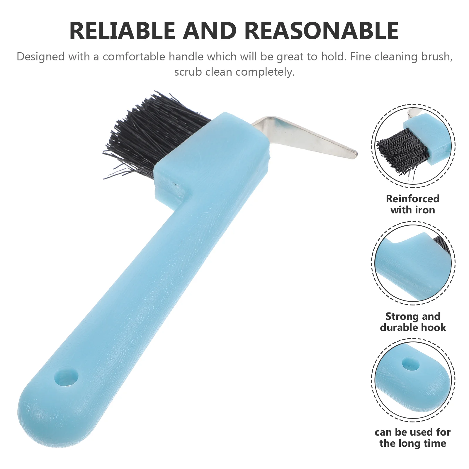 Hoof Pick Horse Brush Trimmer Grooming Grip Picks Hair Horses Portable Horseshoe Cleaning Tools 3