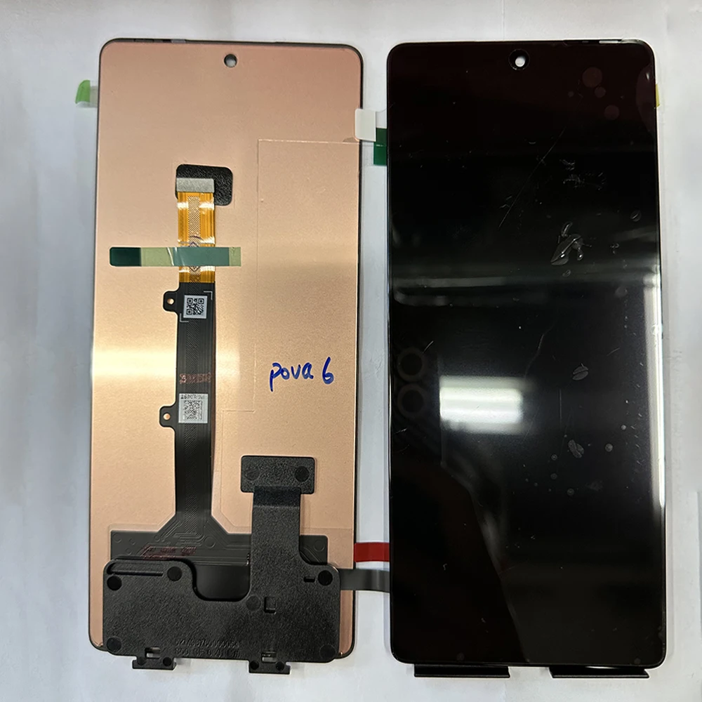 

Оригинальный дисплей AMOLED 6,78 дюйма для Infinix Tecno Pova 6 Pro 5G LCD LI9, сенсорный дигитайзер, рамка для Tecno Pova 6 LI7, ЖК-дисплей