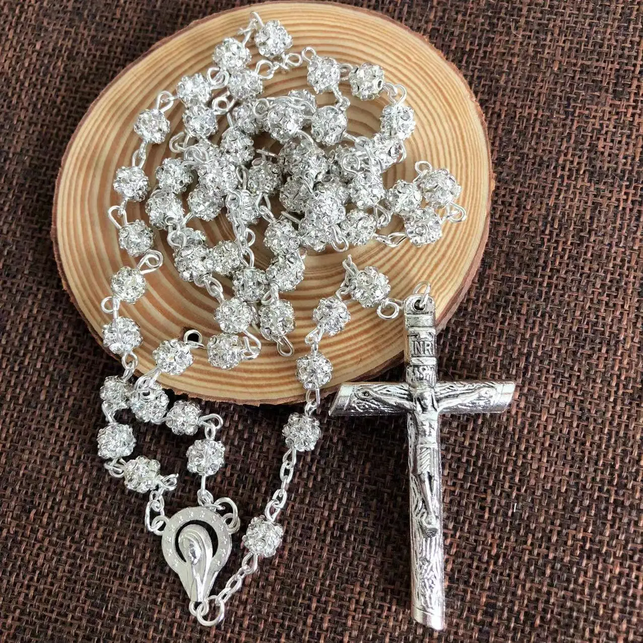 Buy Nazareth Store Hematite Rosary Black Stone Beads Necklace With  Jerusalem Holy Soil & Cross Velvet Gift Bag Online at desertcartINDIA