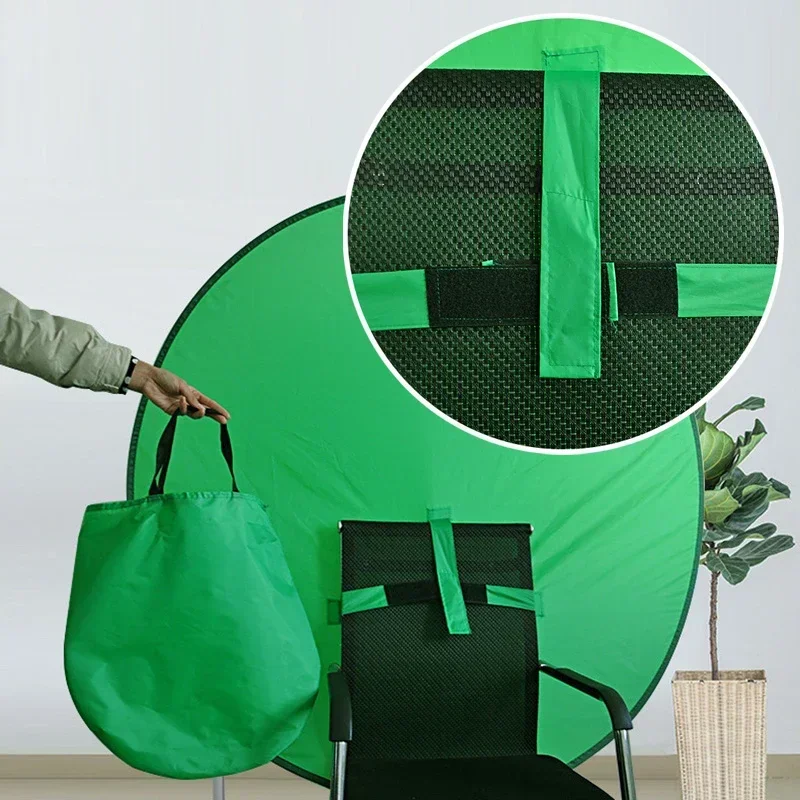 TENWISH Chroma Key Green Screen on Chair for Video OBS Live Zoom Webcam Meeting Conference Youtube Virtual Background