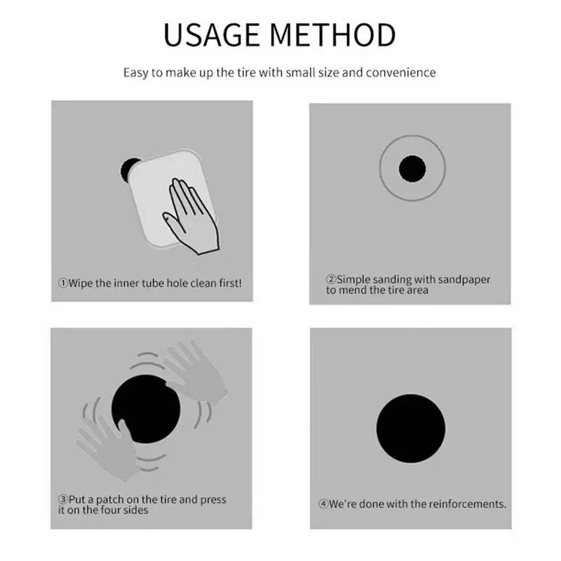 Рисунок 2 - Набор патчей для велосипедных шин