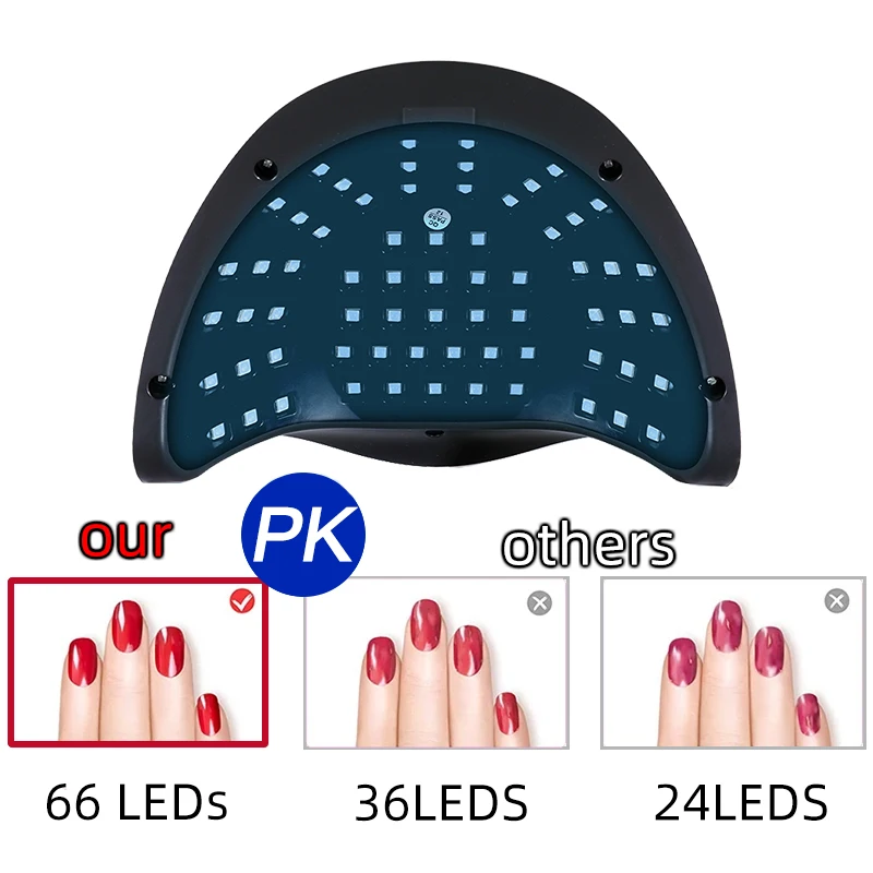 66 LED UV Lamp For Nails Gel Polish Nail Drying Lamp With Smart Sensor Gel Lamp For Manicure Machine Nail Art Salon Equipment 3
