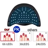 66 LED UV Lamp For Nails Gel Polish Nail Drying Lamp With Smart Sensor Gel Lamp For Manicure Machine Nail Art Salon Equipment 3