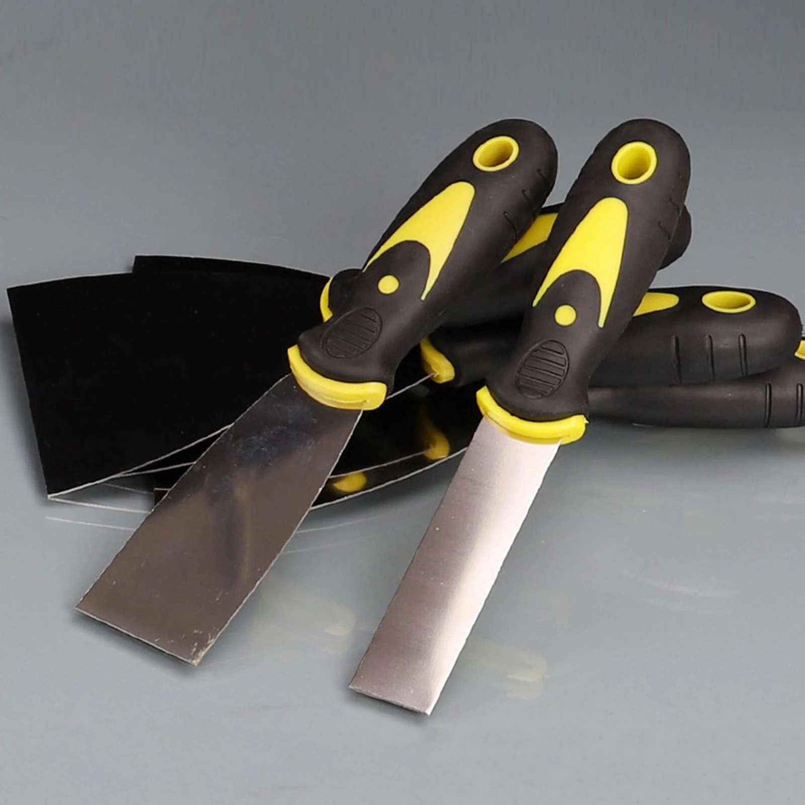 Stainless Steel Two-color Putty Knife 8pcs/set Cleaning Construction Tool Plastering