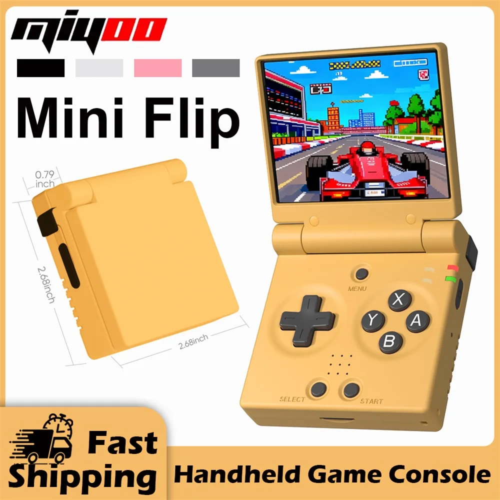 Miyoo Mini Flip Portable Retro Handheld Game Console Ips Screen_voghion.com