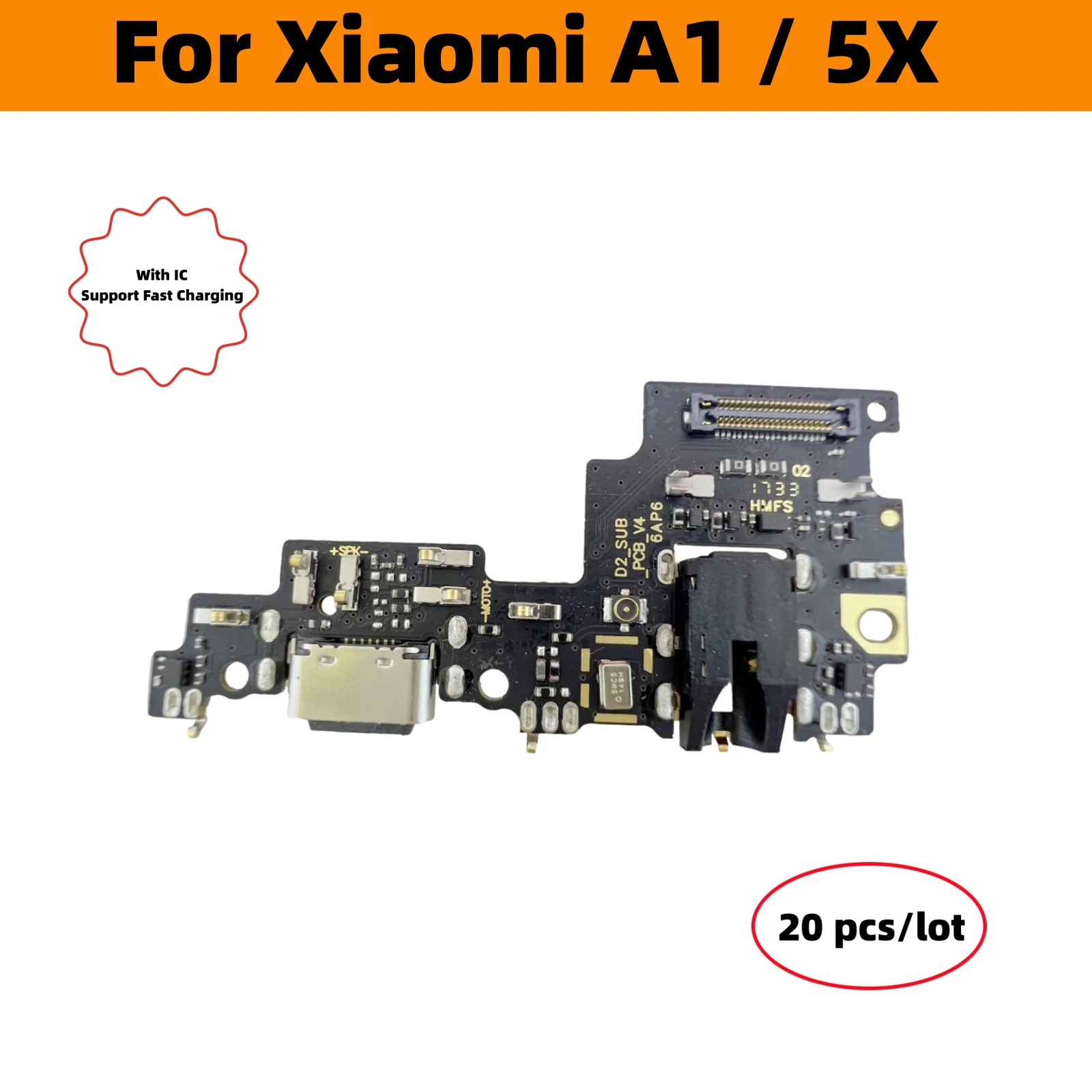 

20 шт./партия, гибкий USB-кабель для зарядки Xiaomi A1 5X