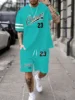 Summer 2025 New Men's suit, 23 printed clothes, men's short sleeves and shorts, 23 striped casual sporty polyester men's wear 1