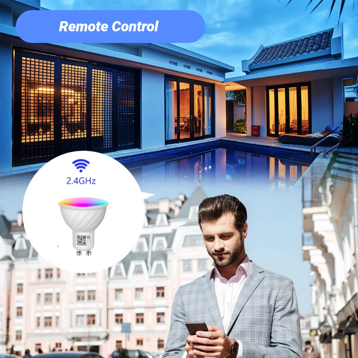 Lâmpada Smart Spot Lâmpadas Led de Trilha Funciona com Apple Homekit Sirialexagoogle Homesmartthings Wifi Rgb cw 5w Gu10 - Image 4