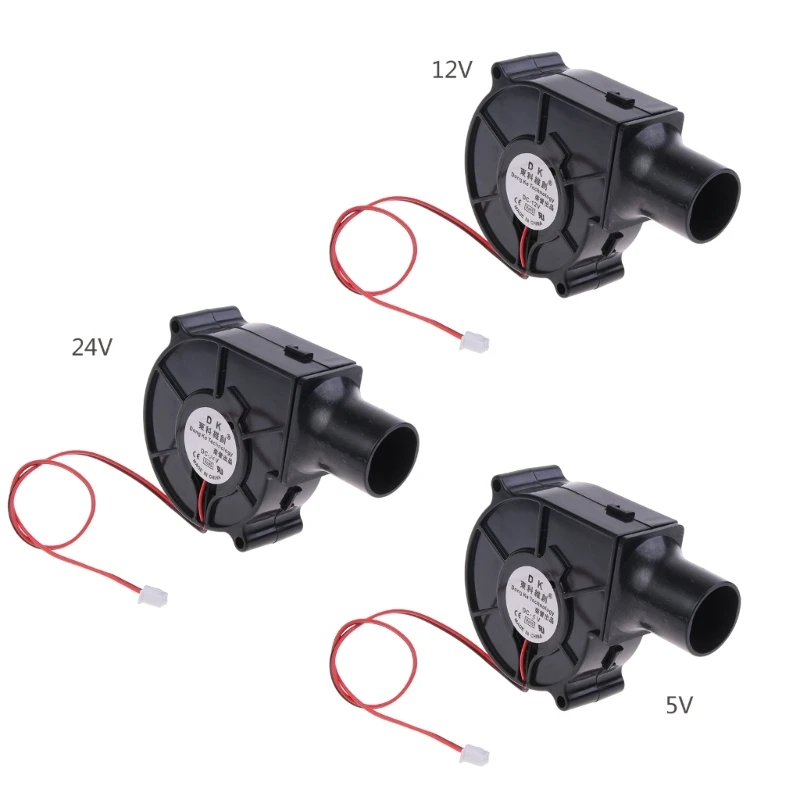 75mm Blower 7530mm 12V Smelting Metal Fan BBQ Fan 27mm Air Duct for Green EGG trianglelab ender3 cr10 titanium alloy bi metal heatbreak for cr10 ender 5 3 cr 10s 1 75mm filament smooth heat break