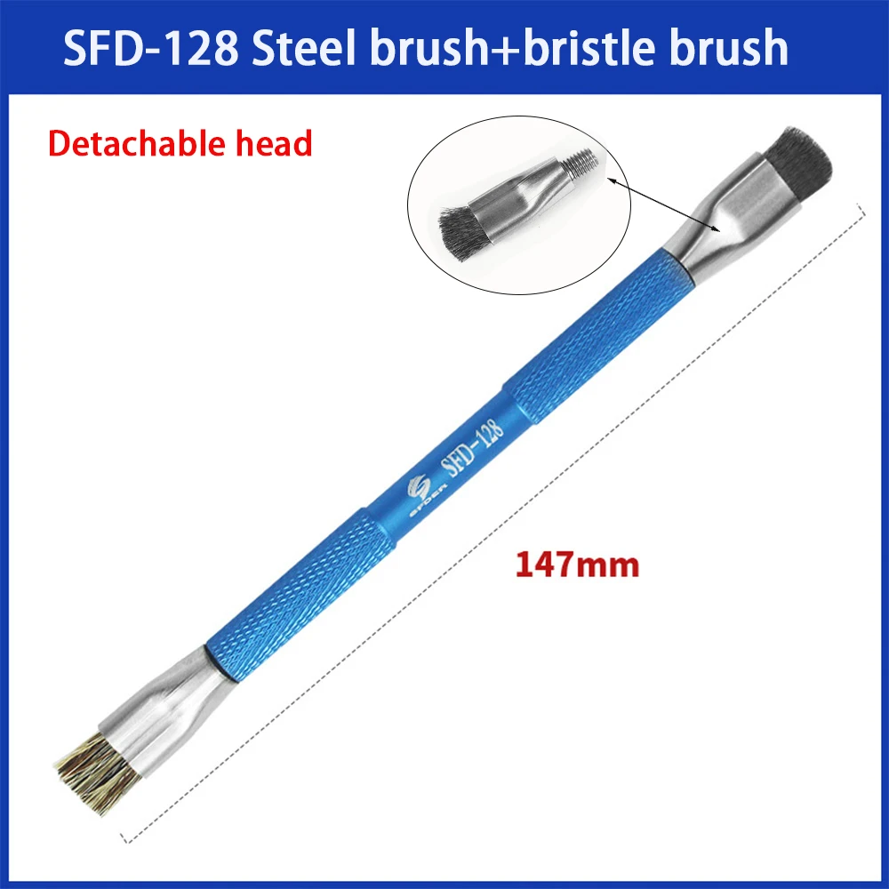 Anti-Static Dual head motherboard brush for Mobile Motherboard Repair IC Pad Har