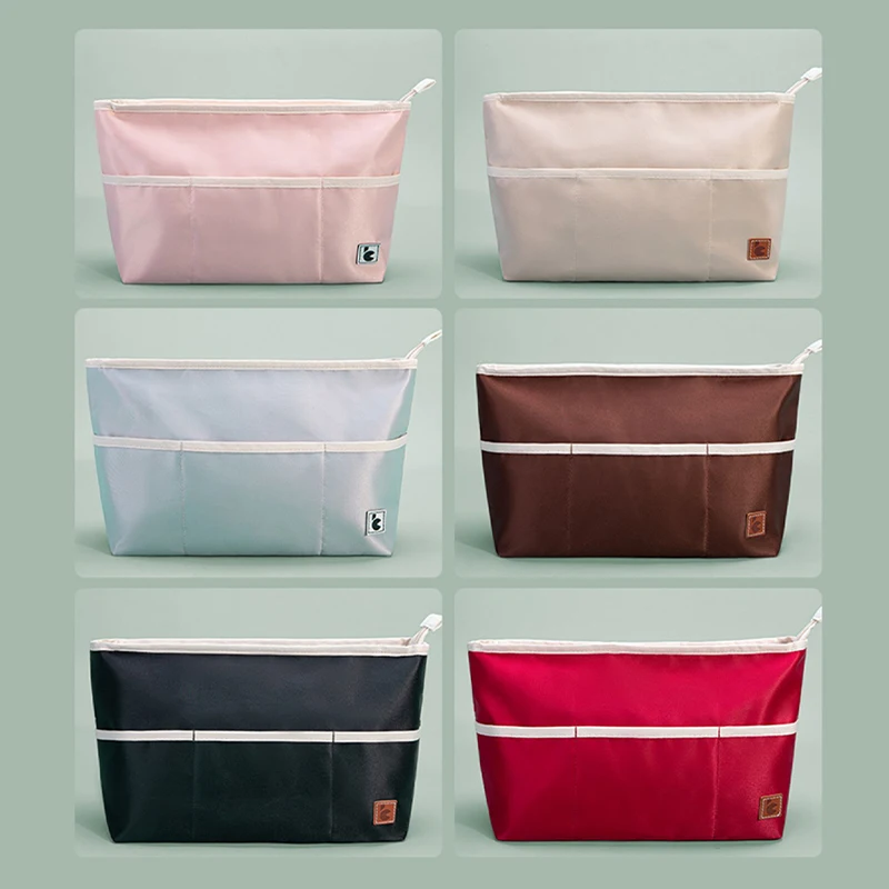 Satin Nylon Bag Insert  Organizer Fit For MCM Anya Liz Visetos Tote Handbag Bag Shaper