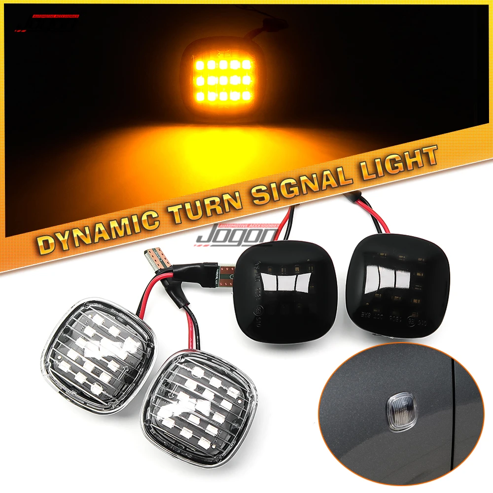 

LED Dynamic Side Marker Light Car Turn Signal Blinker Lamps For SKODA Fabia 6Y 5J MK2 Octavia A4 MK1 Rapid NH3 Superb Seat ibiza
