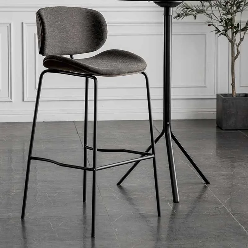 

Vintage Wooden Bar Chair Luxury Design Kitchen Office Bar Chair High Modern Cafe Metal Computer Silla Salon Furniture
