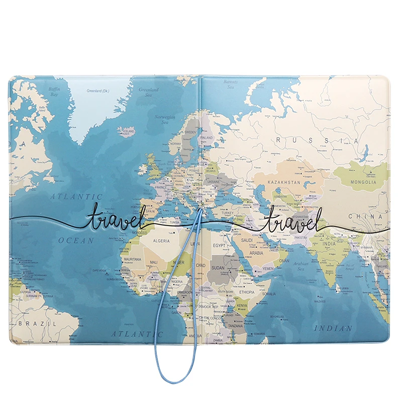 Travel Passport Cover Wallet Bag Letter Men Women Pu Leather ID Address Holder Portable Boarding Travel Accessories passport holder