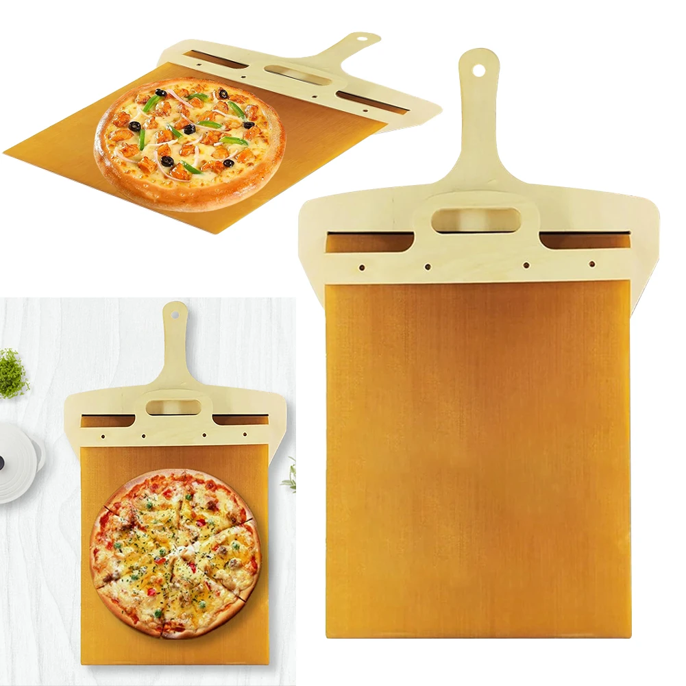 Sliding Pizza Peel, Pala Pizza Scorrevole, Non-stick Sliding Pizza Shovel,  Transfers Pizza Perfectly Pizza Paddle with Handle, Wooden Pizza Spatula