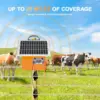 20 Miles Solar Electric Fence Charger 0.5J Energizer Controller for Livestock Prevent Predator Invasion for Poultry No Battery 2