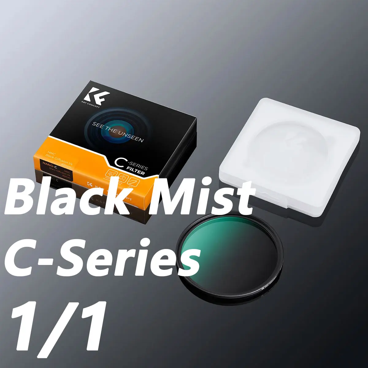 K&F Concept 1/2 1/1 1/4 1/8 Black Mist Diffusion Lens Filter