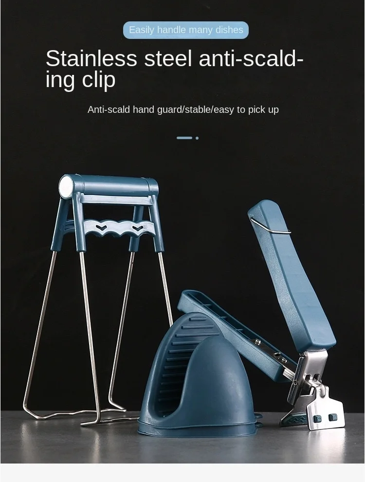 Description Picture 2 of itemKitchen Anti Scalding Clip Hot Plate Gripper Hot Bowl Gripper Clips For Cooking Baking Pressured Cooker Microwave Oven Air Fryer