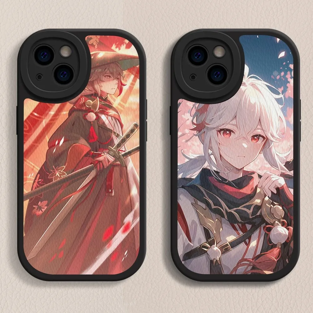 

Genshin Impact kaedehara kazuha Phone Case Hard Leather For iPhone 14 13 12 Mini 11 14 Pro Max Xs X Xr 7 8 Plus Fundas