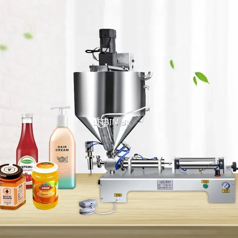 

Hot Selling Dual Purpose Tomato Chili Sauce Filling Machine Commercial Soap Filling Machine Heating Packaging Machine With Mixin