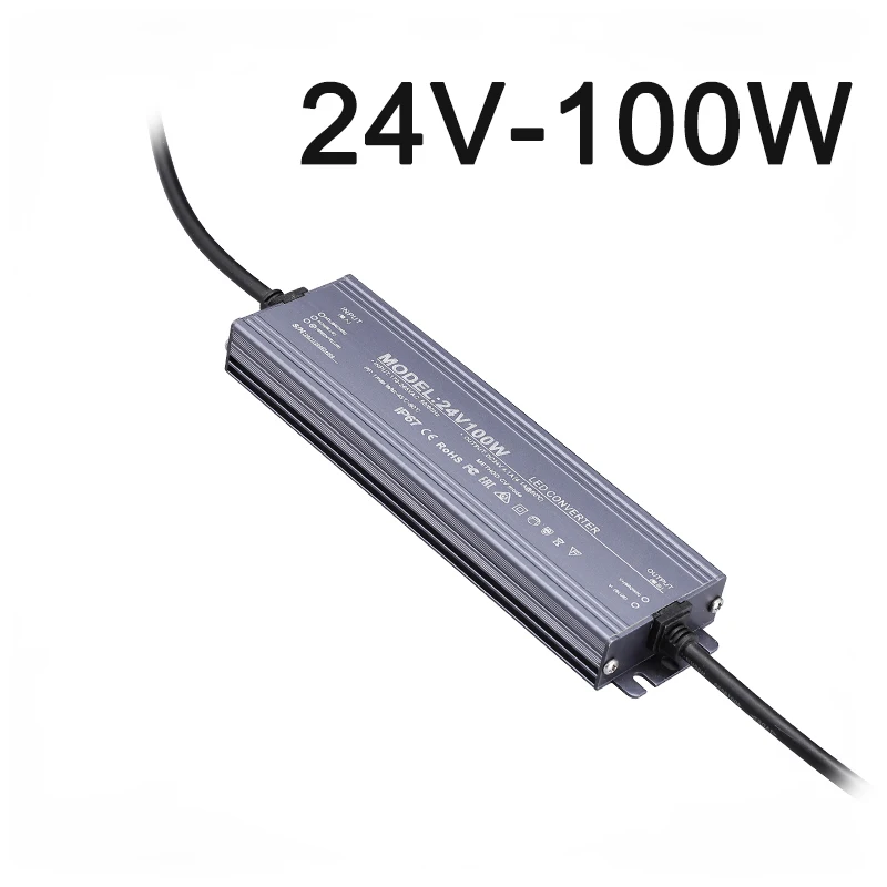 ตัวเลือกสินค้า สวิตชิ่งซัพพลายกันน้ำกลางแจ้ง 12-24V ทนทาน IP67