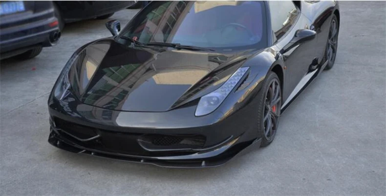 For Ferrari 458 2011-No High Quality REAL Carbon Fiber Front Lip Splitters Rear Diffuser Bumper Body Side Skirt Kit Spoiler - - Racext 56