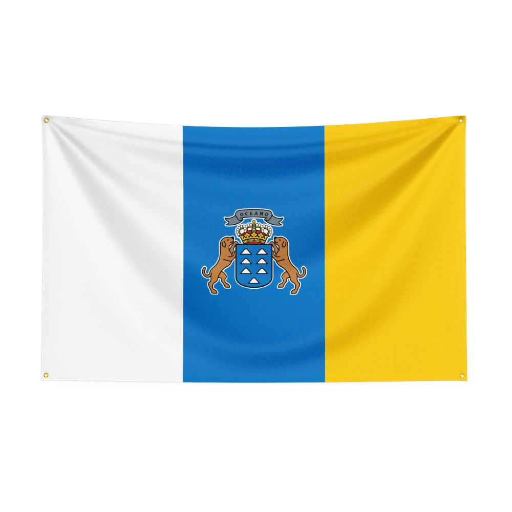 

3X5Ft canary islands Spain Spanish Flag For Decor